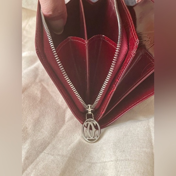 CARTIER PARIS Patent Leather⭐️Happy Birthday⭐️Stunning Zipper-Pull⭐️AuThEnTiC - Picture 11 of 16